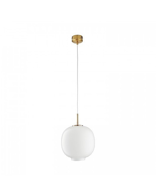 lampy wiszące Lampa Wisząca Lampa Szklana Palla Biała 35 cm