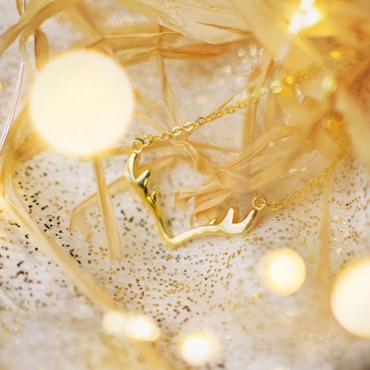 Złoty naszyjnik renifer Coccola JEWELLERY