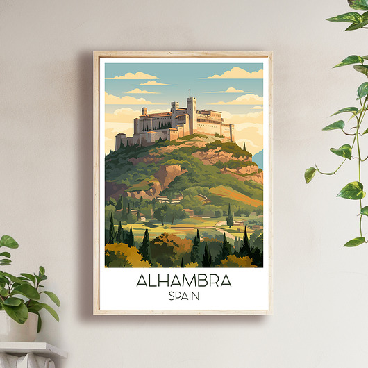 plakaty Hiszpania - Alhambra - Plakat, pamiątka dla podróżnika