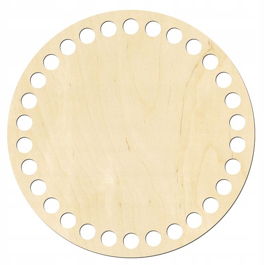 skrzynki, kufry i pudła Podstawa Dno Baza do Szydełkowania Koszyczka 15cm 6mm Spód Drewniany KOŁO