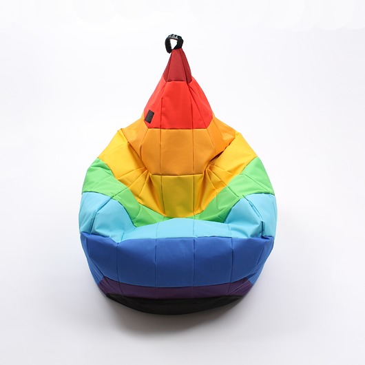pufy do siedzenia Puf TIPI PATCHWORK tęcza