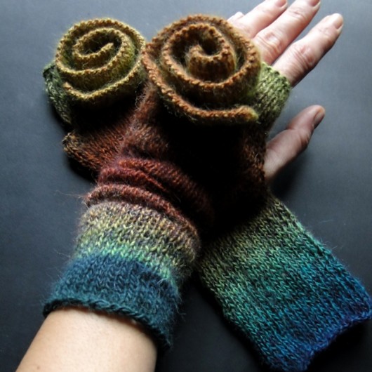 róże z morzem agat handmade