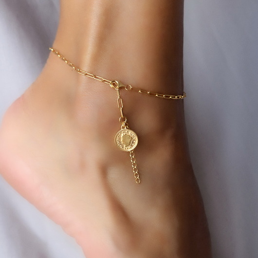 Bransoletka na nogę z monetą Coccola JEWELLERY