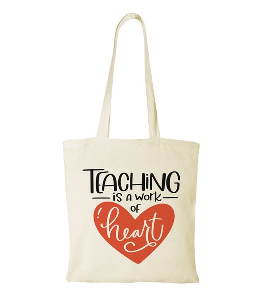 torby na zakupy Torba bawełniana "Teaching is a work of heart"