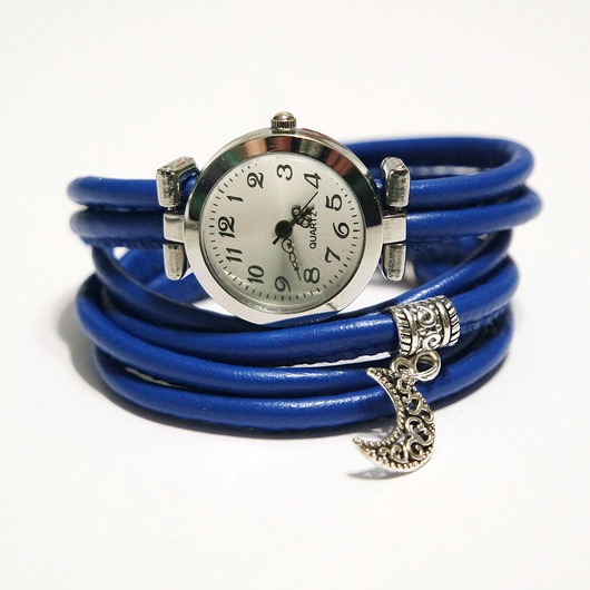 zegarki damskie Zegarek, bransoletka - Chabrowy - Księżyc