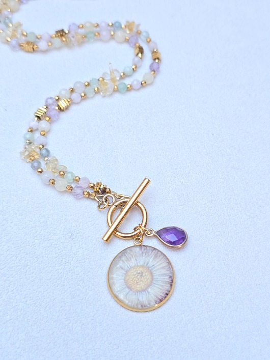 złote naszyjniki Kolorowy Naszyjnik  Zapowiedź Wiosny