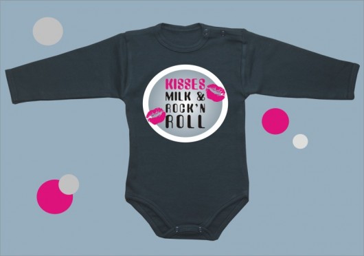 Body niemowlęce: Kisses Milk and Rock'n Roll BabyGiftShop