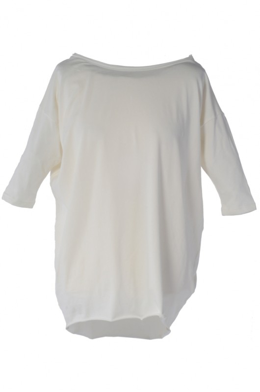 Ecru tee mint-and-pepper