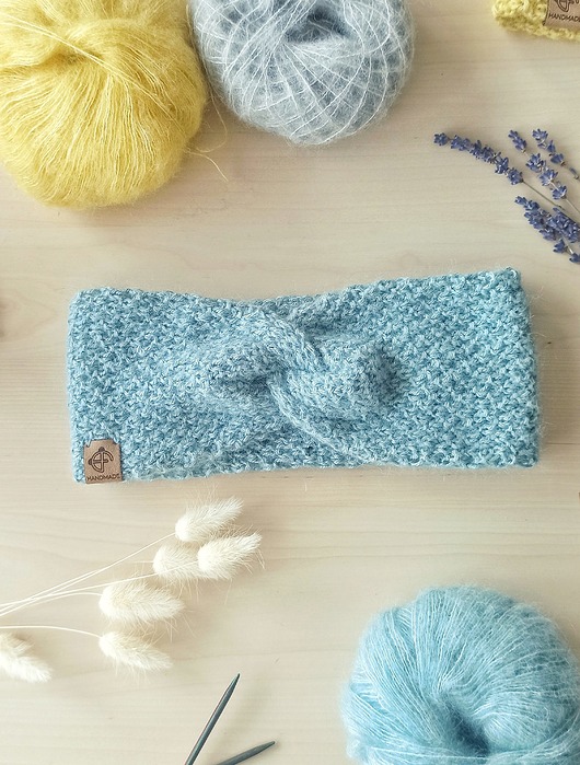 czapki damskie Damska opaska z Merino i Baby Alpaki