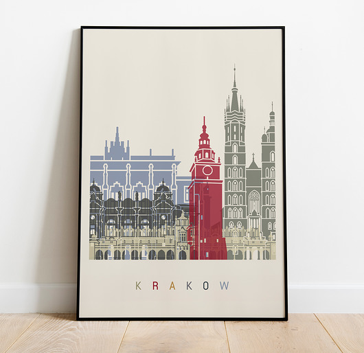 Kraków plakat, grafika, obraz Pas De LArt