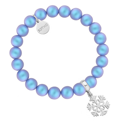 Bransoletka z pereł SWAROVSKI ze śnieżynką SOTHO