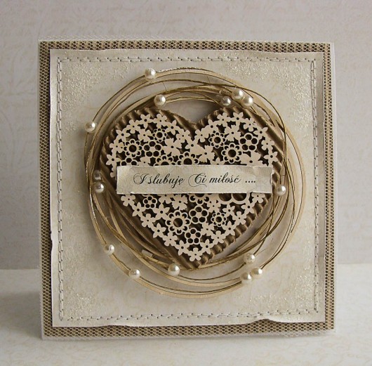 zaproszenia i kartki na ślub Kartka ślubna