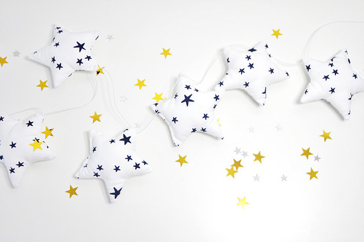  Opis Girlanda ozdobna "Navy Stars"  Cat of the Moon