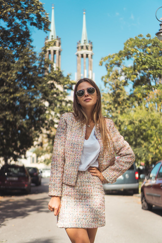 komplety damskie Komplet chanelka