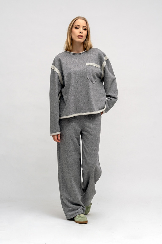 komplety damskie DRES DAMSKI ,,CINDI'' szary