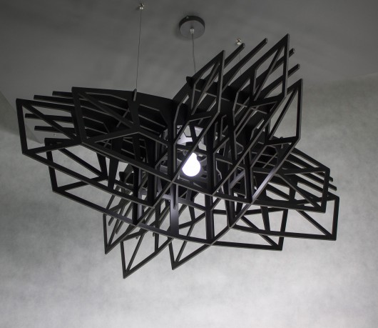 Lampa CZARNA GWIAZDA - 120cm, wisząca Lampy Nasu