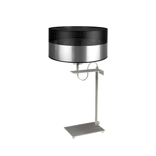 lampy stołowe Srebrna lampka nocna do sypialni w stylu glamour ALASKA GLAM