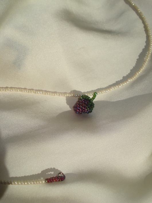 chokery Naszyjnik - lampone bordeaux II