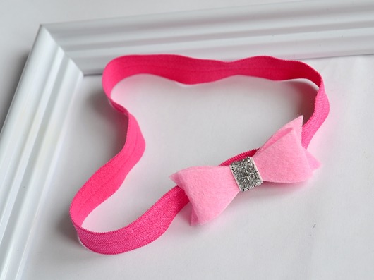 OPASKA dla dziewczynki kokardka różowa  FairyBows