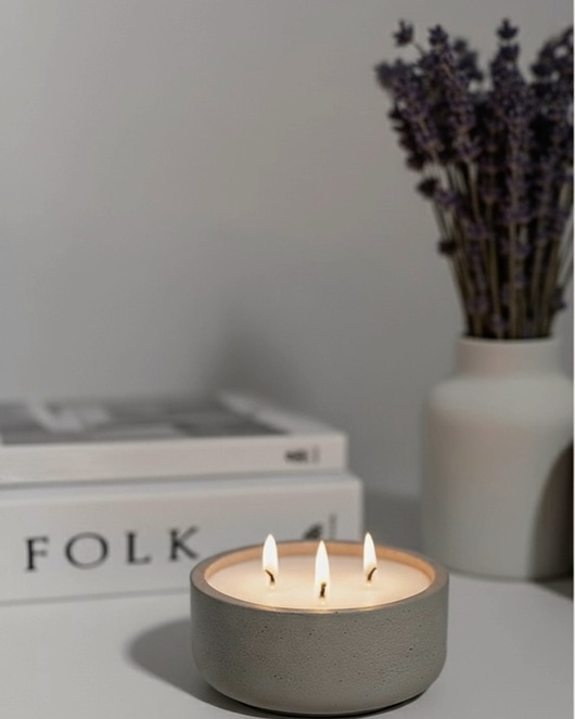 świeczniki i świece Świeca sojowa zapachowa MORNING IN PROVENCE, 215 ml