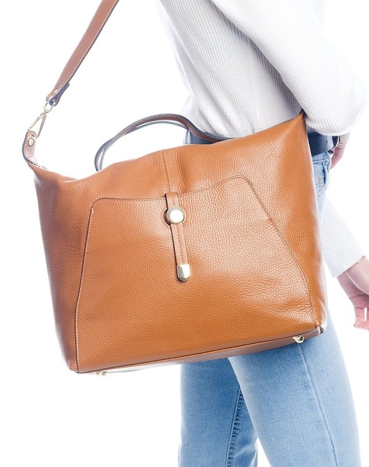 torby na ramię Torba skórzana Shopper (7009)
