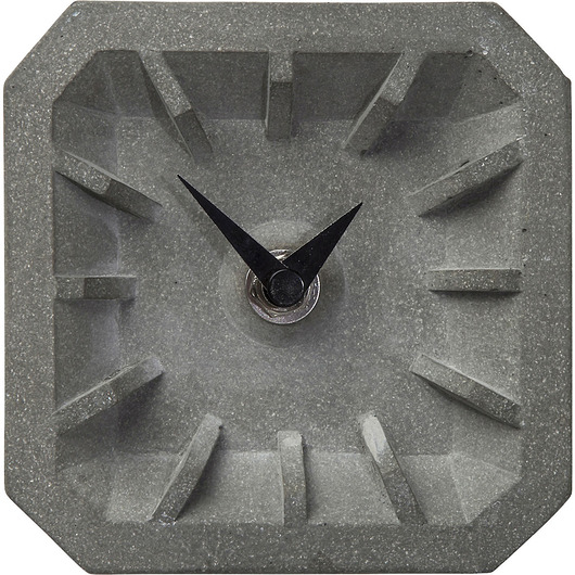 Zegar z betonu Concrete Square, 10x10x4 cm Home Design