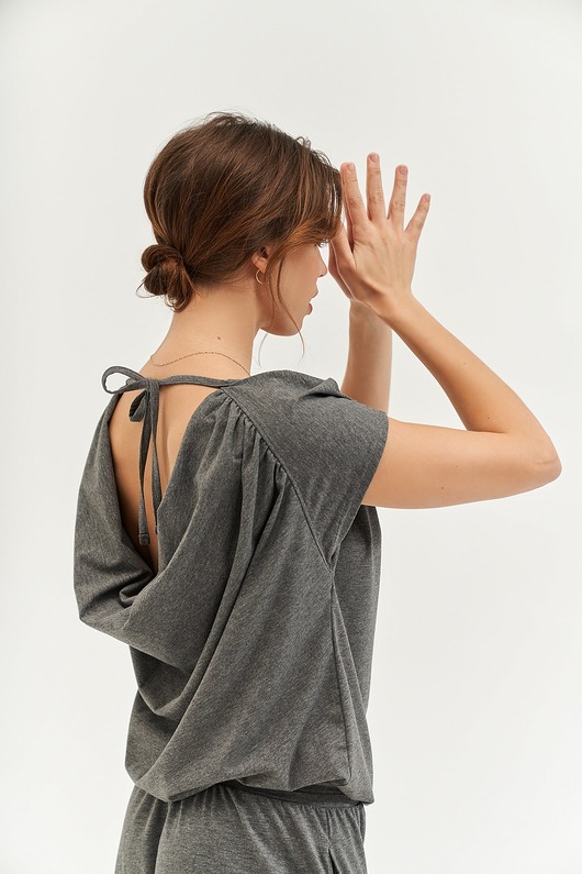 topy damskie Top do jogi GRAVITY Wave Top - silver moon m/l