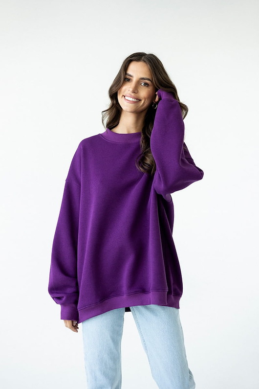 bluza bez kaptura damska Bluza Biggie Purpura