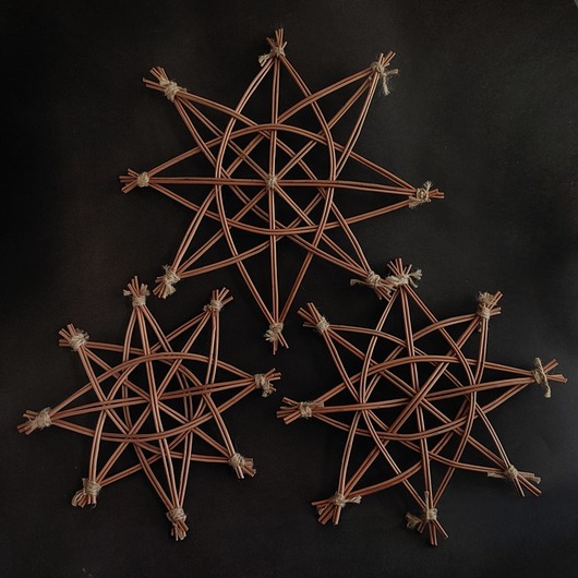 dekoracje świąteczne Wiklinowa gwiazda