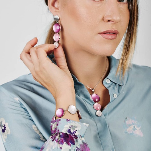 bransoletki - inne Bransoletka o perłowym blasku e32/m27