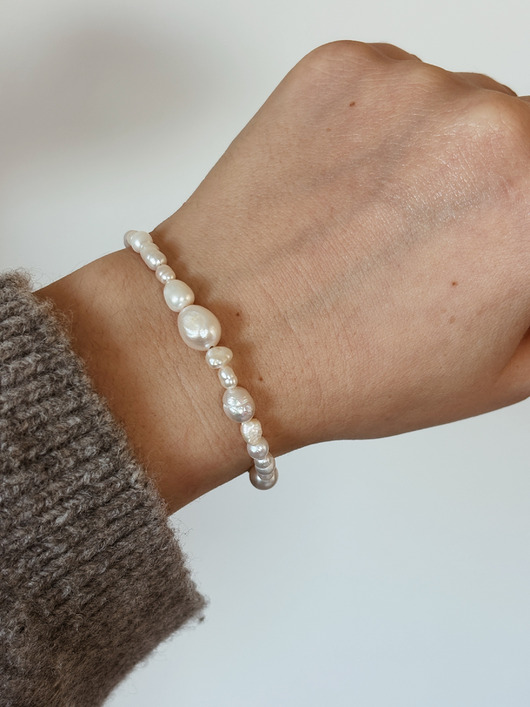 bransoletki złote Bransoletka z pereł naturalnych