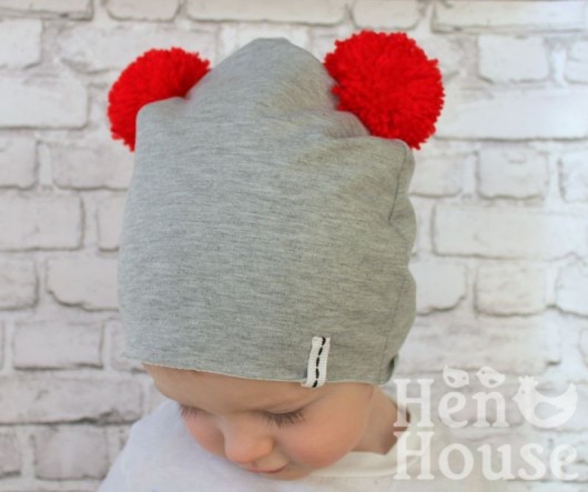 Beanie Pom Pom + komin henhouse
