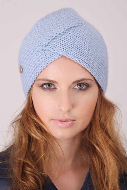 Kaszmirowy turban baby blue Hat Company