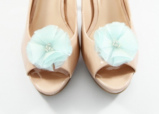 Silky Chic - Pastel Turquoise - klipsy do butów HowDoILook