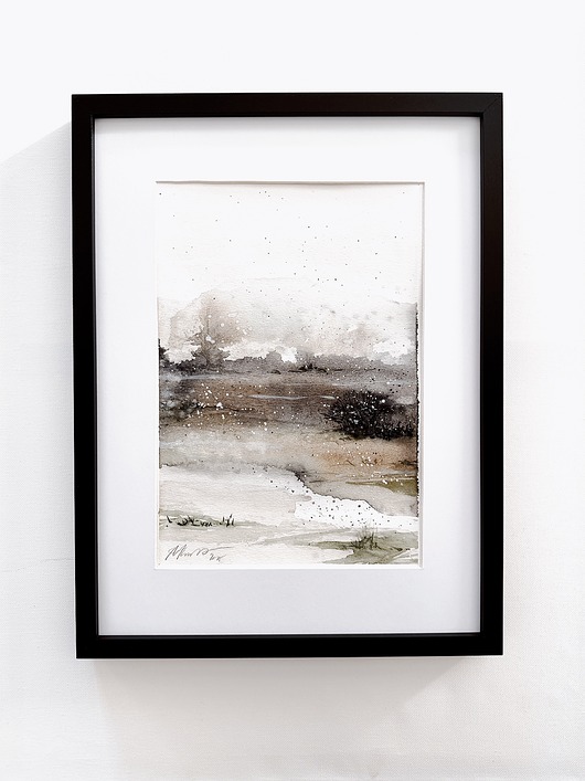 grafiki i ilustracje Zima / Akwarela / oryginał