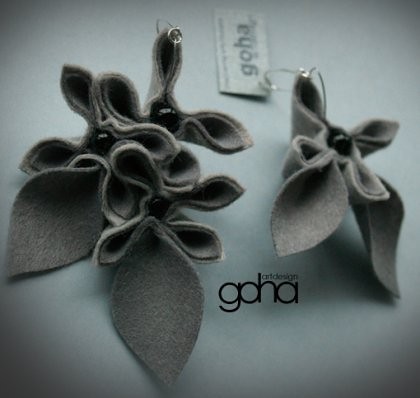 Szlachetne szarości -zamówienie FlowerFelt Design
