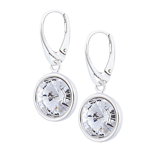 Kryształy swarovski na srebrnych biglach Laoni