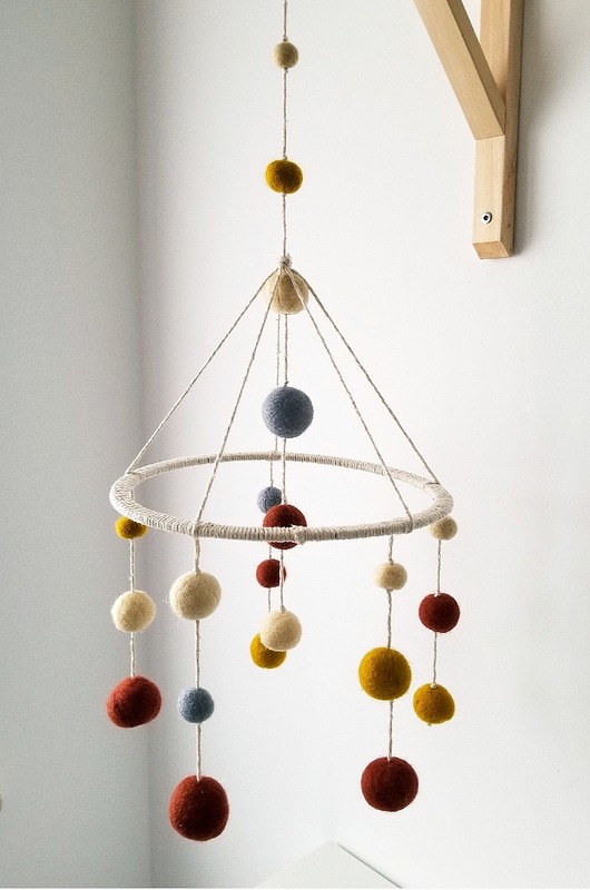 Karuzela Boho Kulkowa Marmys Felt Studio