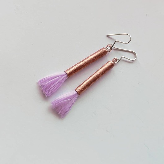 kolczyki z piórami PIÓRKO kolczyki