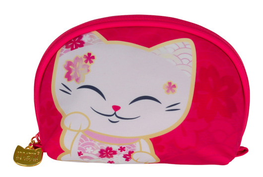 kosmetyczka z kolekcji Mani lucky cats czerwona KIMMIDOLL POLAND