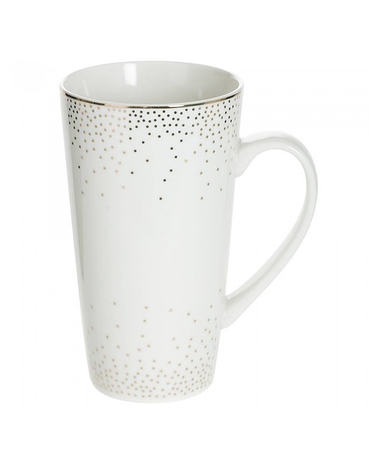Kubek Porcelanowy z Zaparzaczem i Pokrywką Dots MIA home
