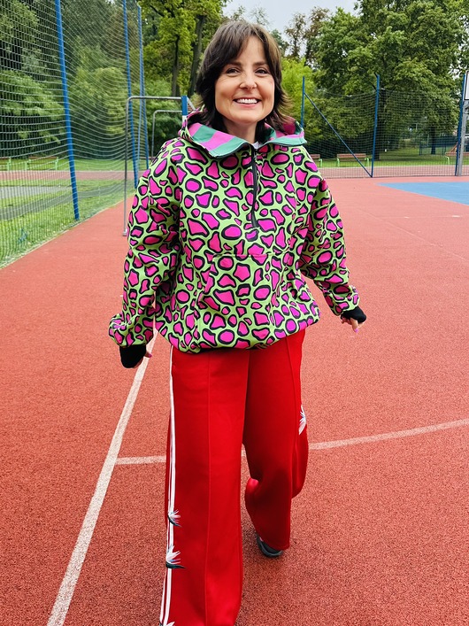 kurtki damskie Kurtka softshellowa cętki