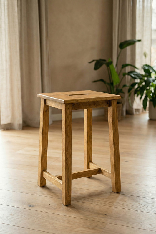 krzesła Drewniane krzesło, hoker, barowe retro