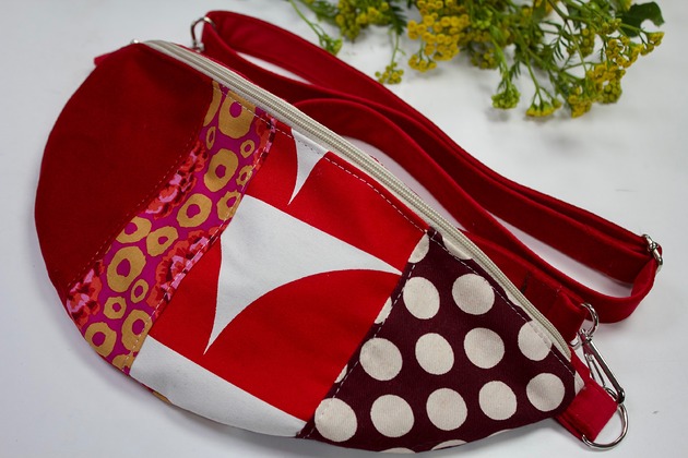 saszetka nerka Nerka patchworkowa upcykling Rockerka 1