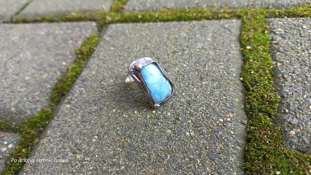 pierścionki - różne Larimar - pierścionek regulowany