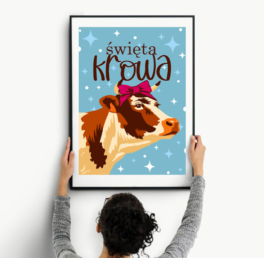 plakaty Plakat  Krowa