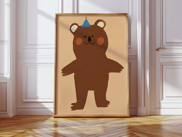 plakaty Plakat Mały miś