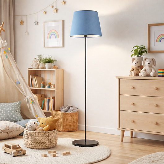 lampy do pokoju dziecka Nowoczesna lampa stojąca dla dzieci VASTO KIDS z abażurem