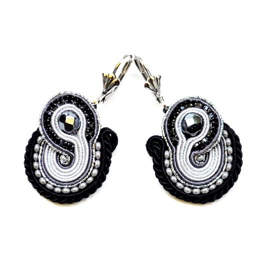 kolczyki soutache Sutaszowe kolczyki LANZAROTE