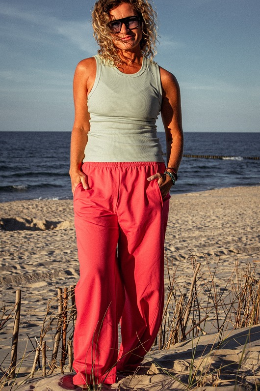 spodnie materiałowe damskie Cotton Pants